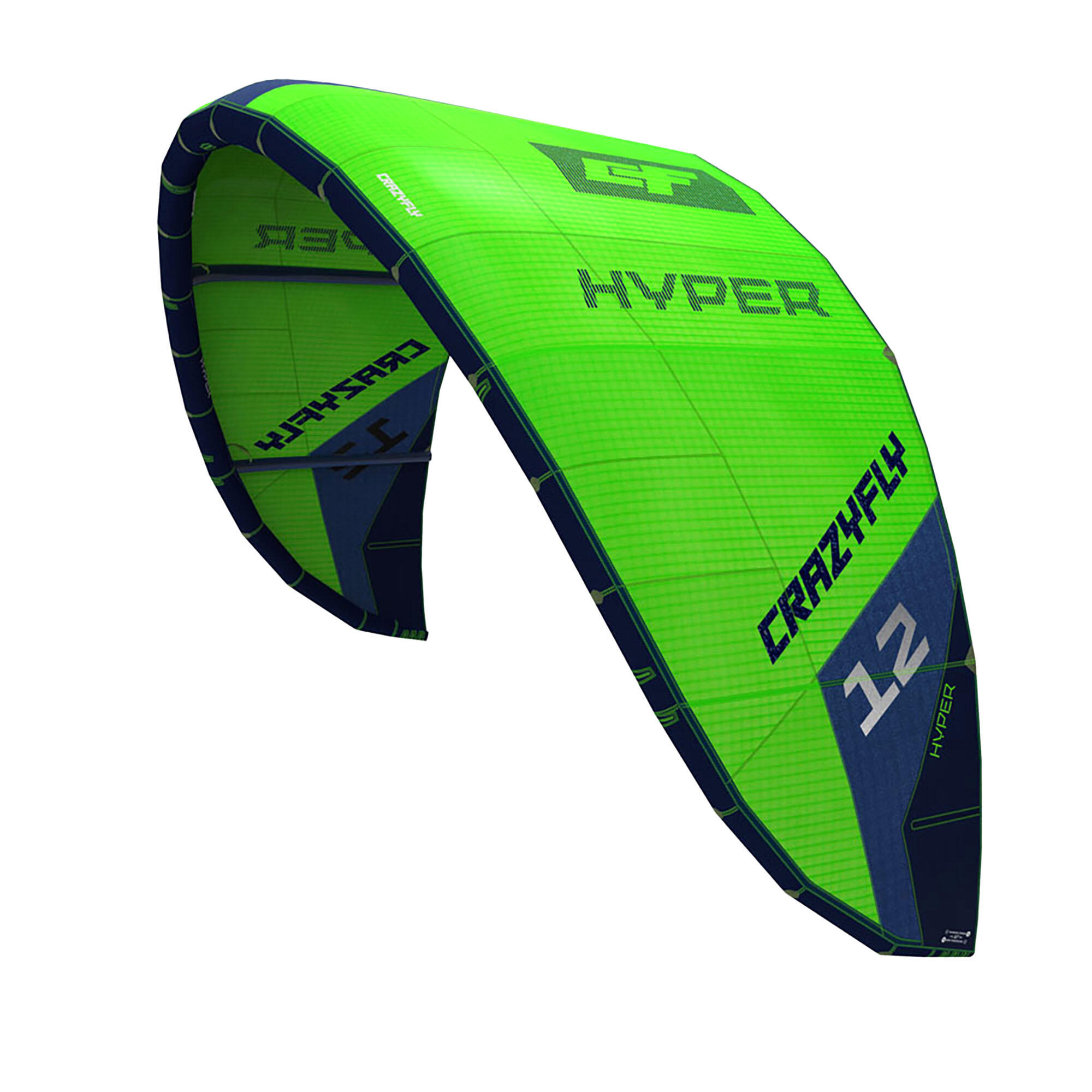 Crazyfly - Cerf-volant De Kitesurf Crazyfly Hyper - Aile De Kite-surf - Vert - Decathlon