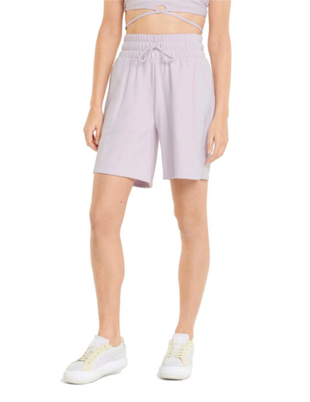 Pantalon Vrouw Puma Classics High Waist Longline 8´´ Wit 3/5