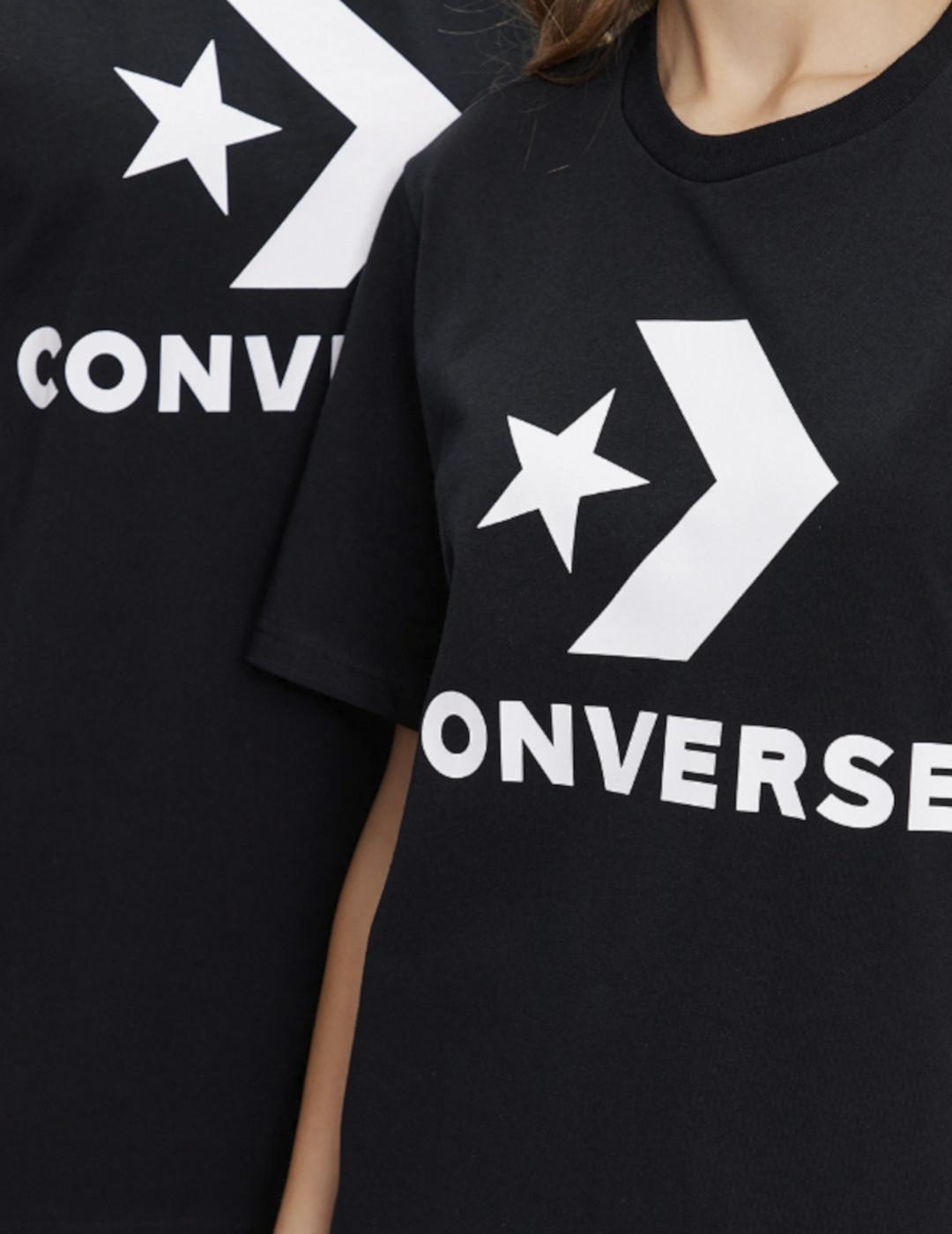 Maglia a maniche corte Converse modello 10025458-A02 per unisex 3/5