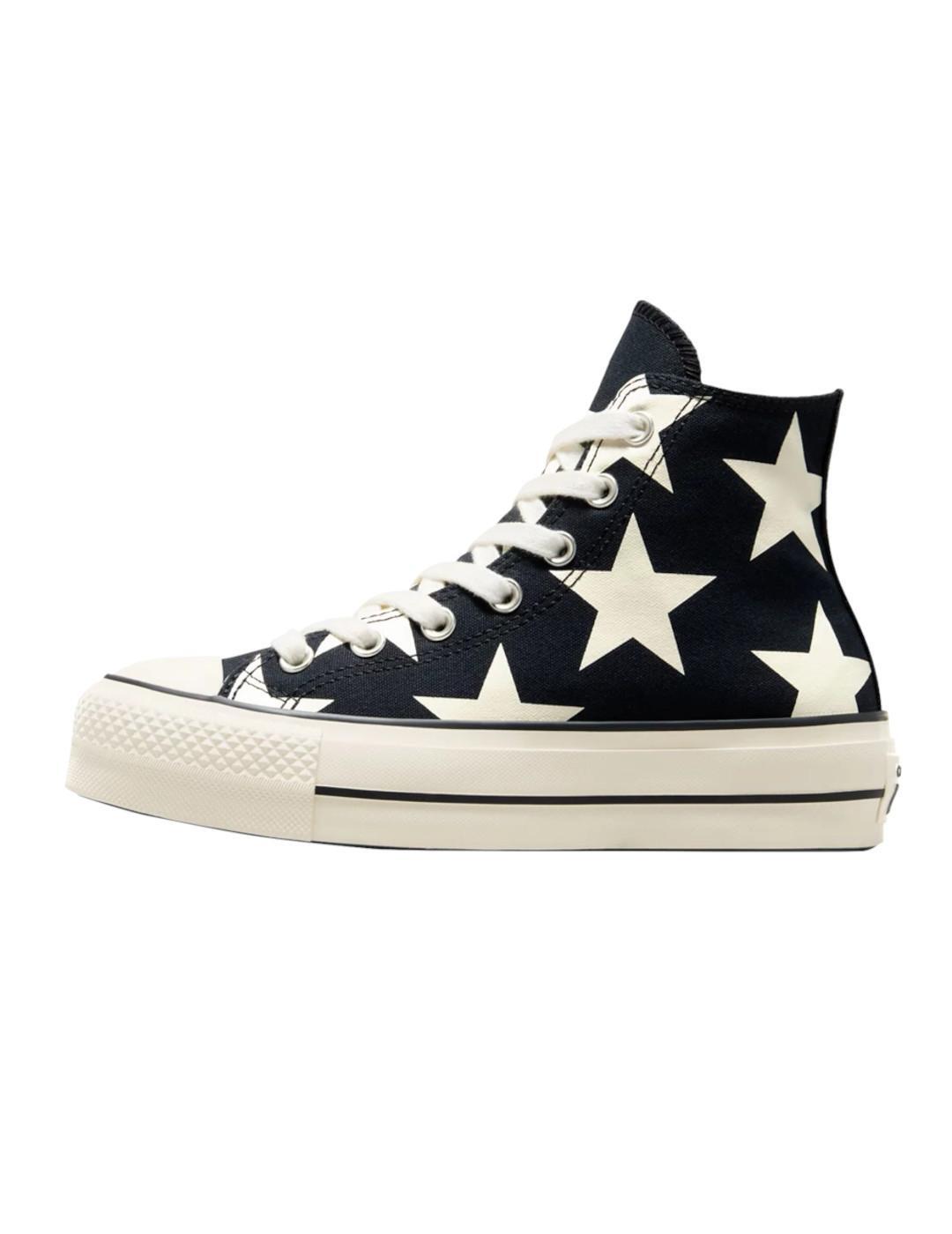 Chaussures Converse Chuck Taylor plat étoiles Noir 2/5