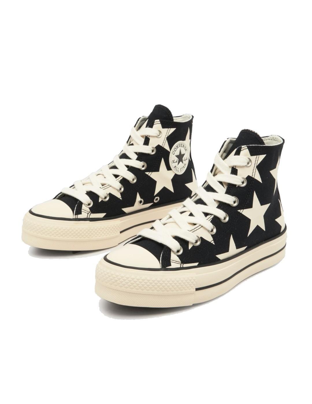 Chaussures Converse Chuck Taylor plat étoiles Noir 3/5