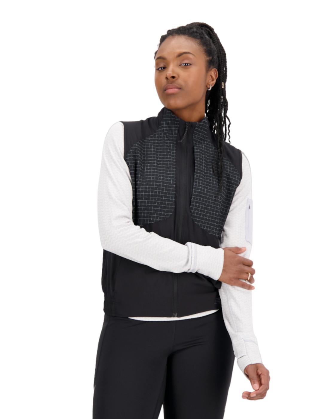 Chaqueta de manga larga para Mujer New balance Wv33267 Negro 3/5