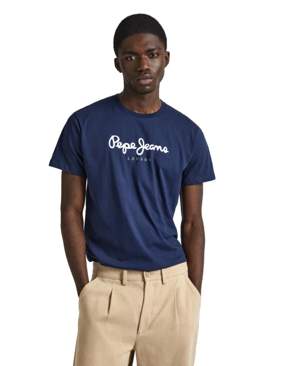 T-shirts pour hommes Pepe jeans Bleu 3/4