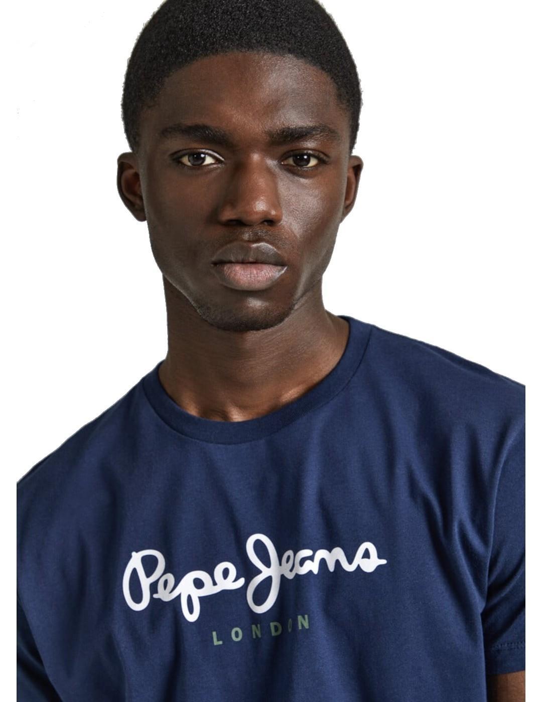 T-shirts pour hommes Pepe jeans Bleu 4/4