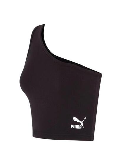Top pour femme Puma asymétrique bandeau noir