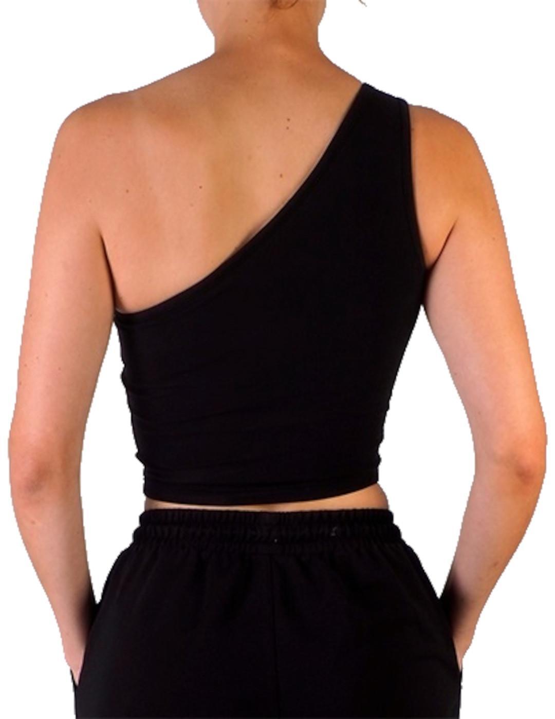 Top pour femme Puma asymétrique bandeau noir 4/4