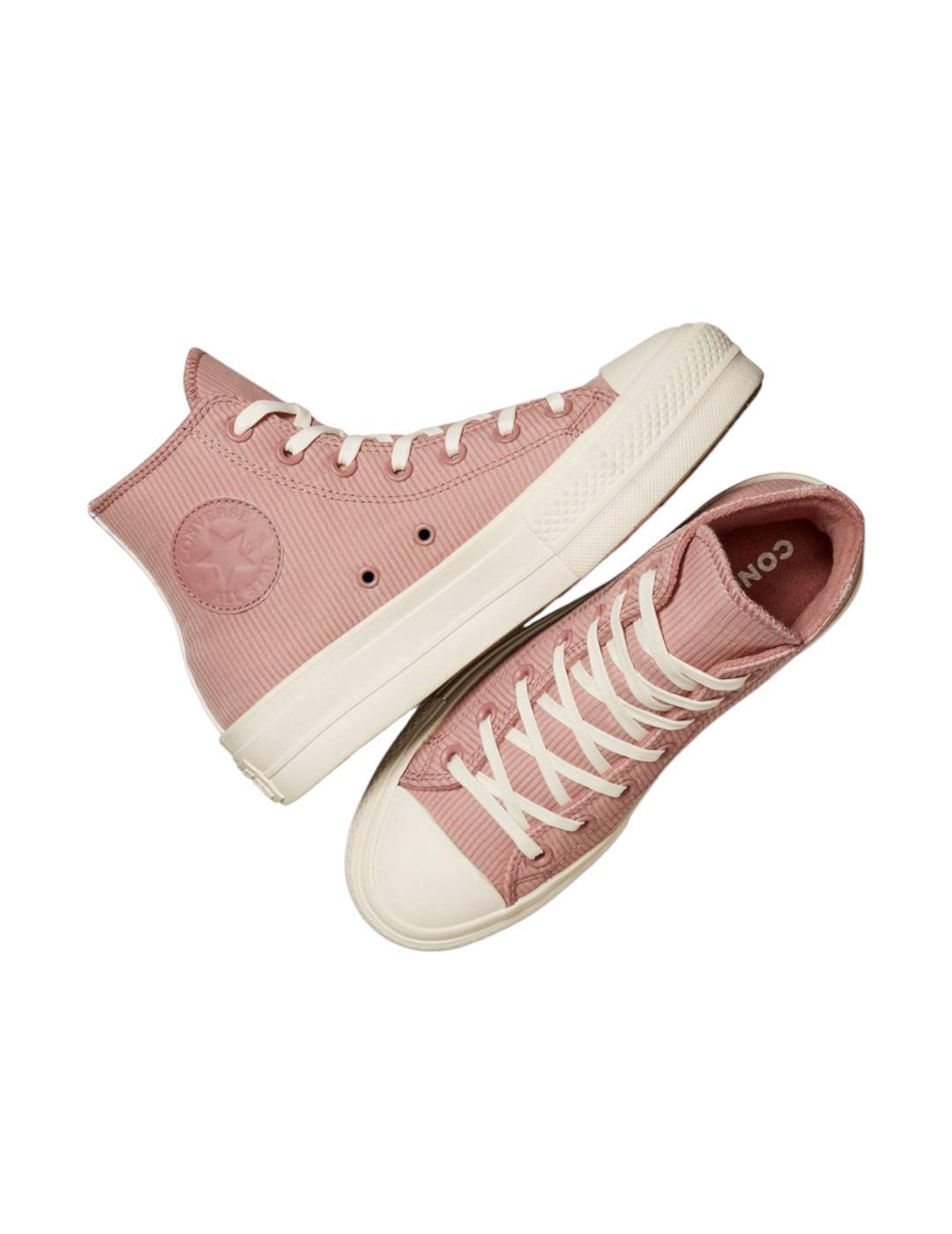 Sapatilhas femininas Converse Lift Hi Rosa 4/5