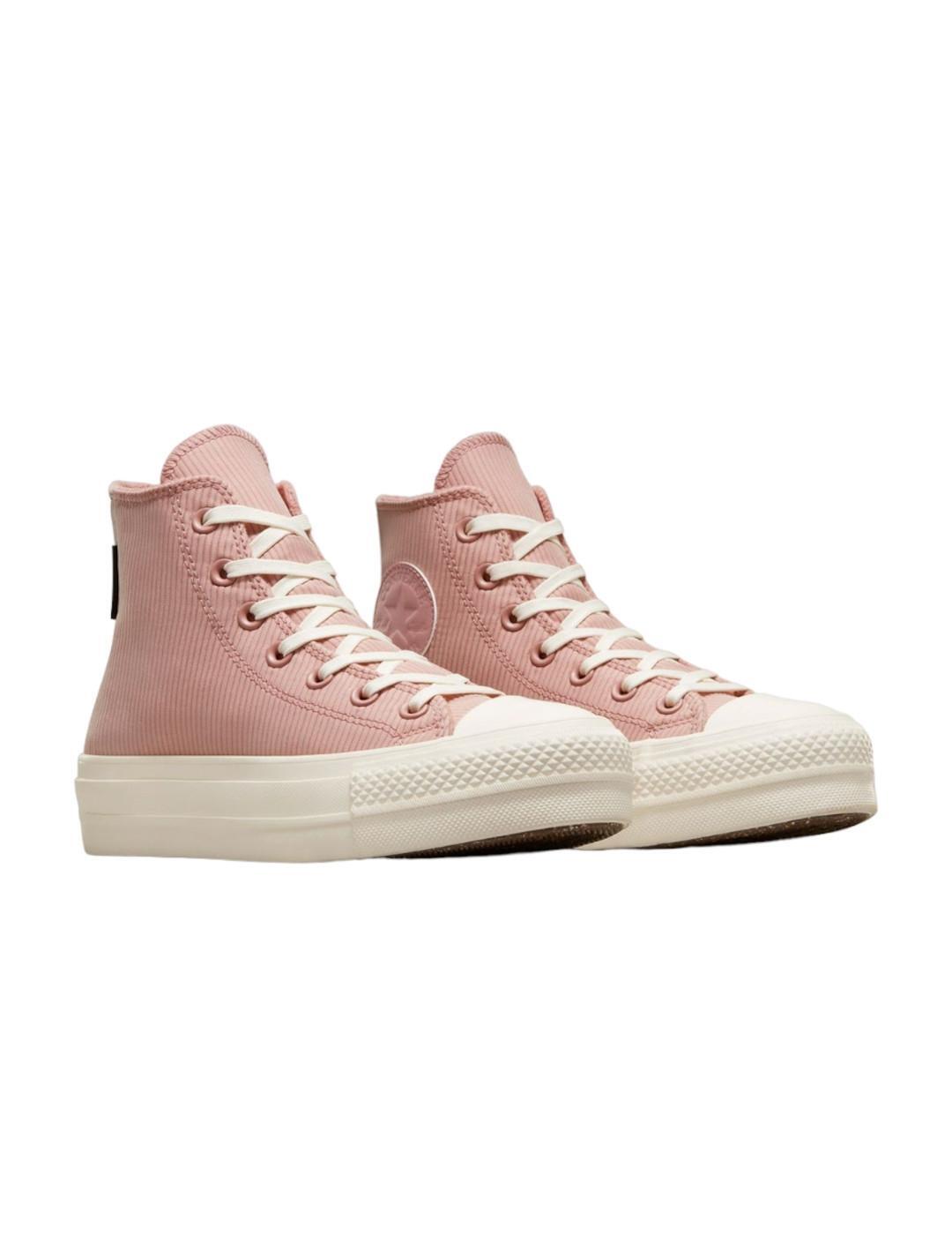 Sapatilhas femininas Converse Lift Hi Rosa 5/5