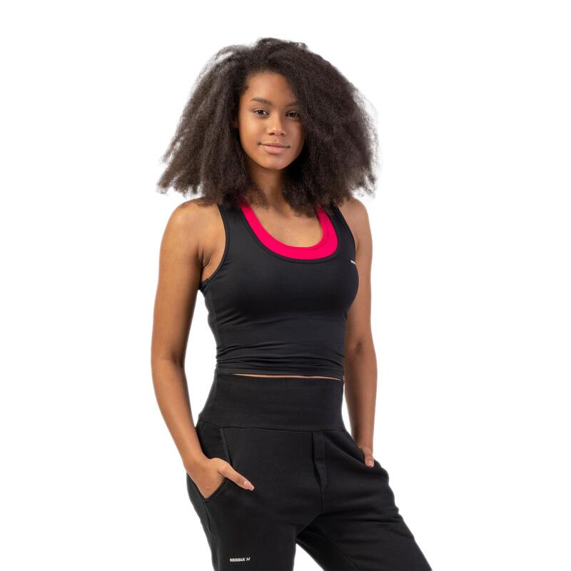 Camiseta de tirantes de entrenamiento mujer NEBBIA Sporty Slim Fit Crop