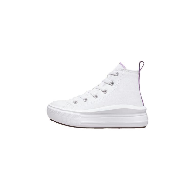 Converse Chuck Taylor All Star, Sneaker Platform - Bianco/Viola