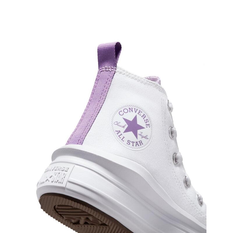 Converse Chuck Taylor All Star, Sneaker Platform - Bianco/Viola