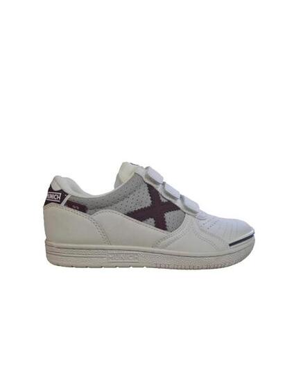 Scarpe da ginnastica per bambino Munich G3 trendico 318 Bianco.