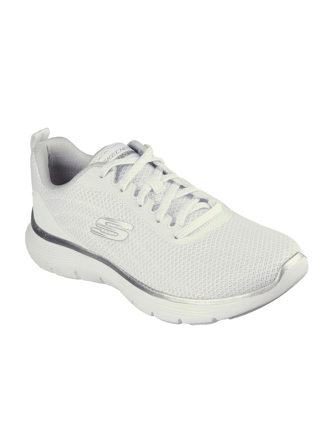 Chaussures Skechers Flex Appeal 5.0 Uptake blanc femme 3/6