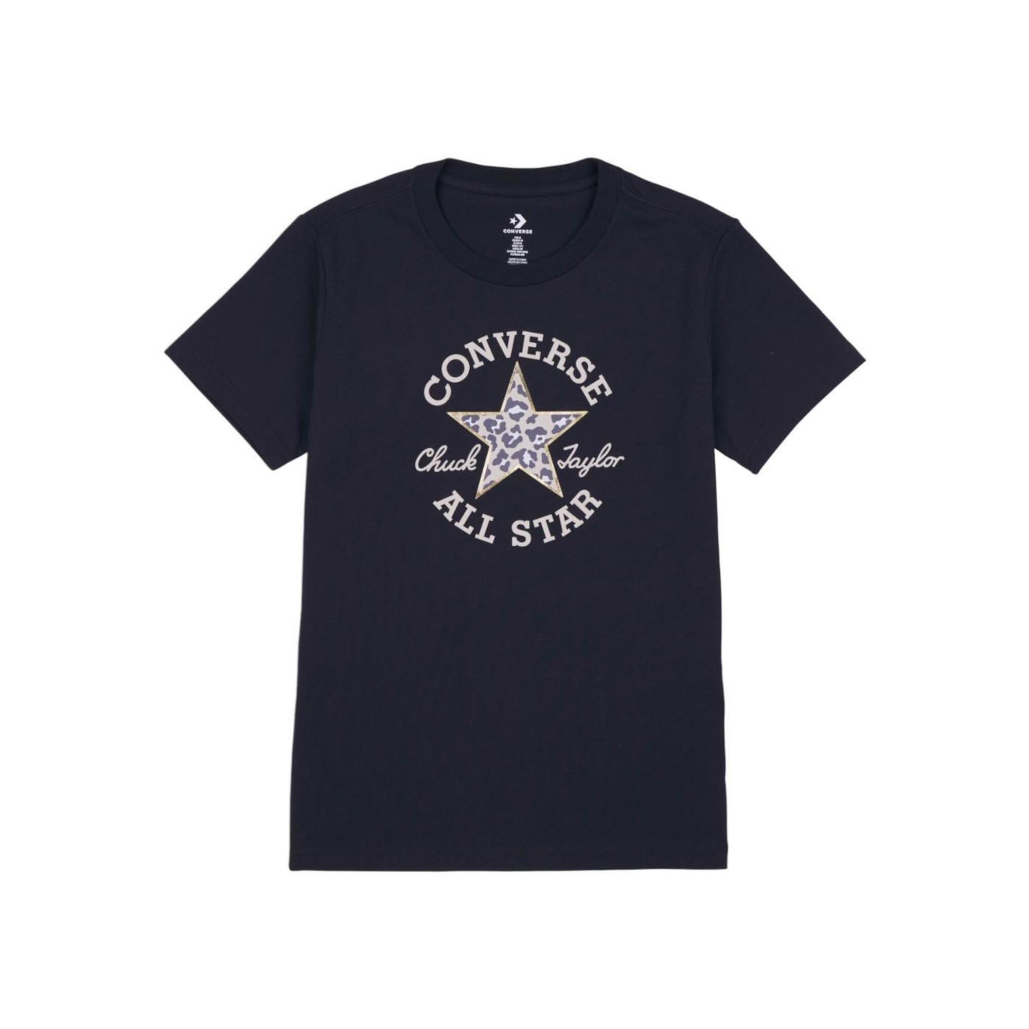 Converse - T-shirts Pour Femme Converse Noir - T-shirt Manches Courtes - Noir - Decathlon