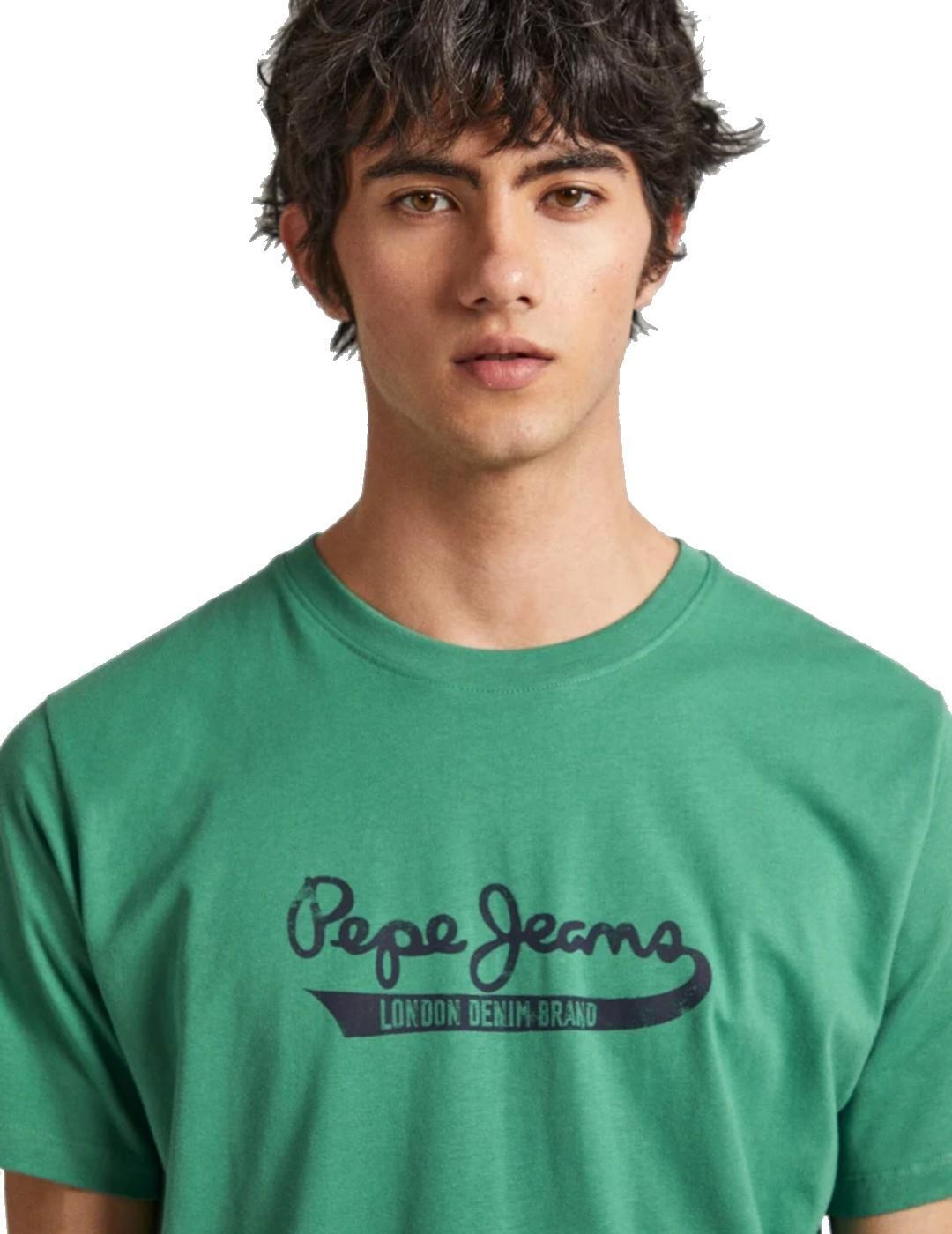 T-shirts pour hommes Pepe jeans Vert 4/4