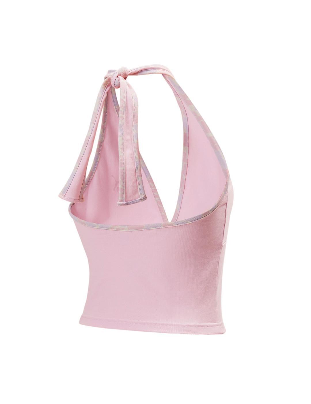 Camisetas para Mulher Puma Rosa 2/6