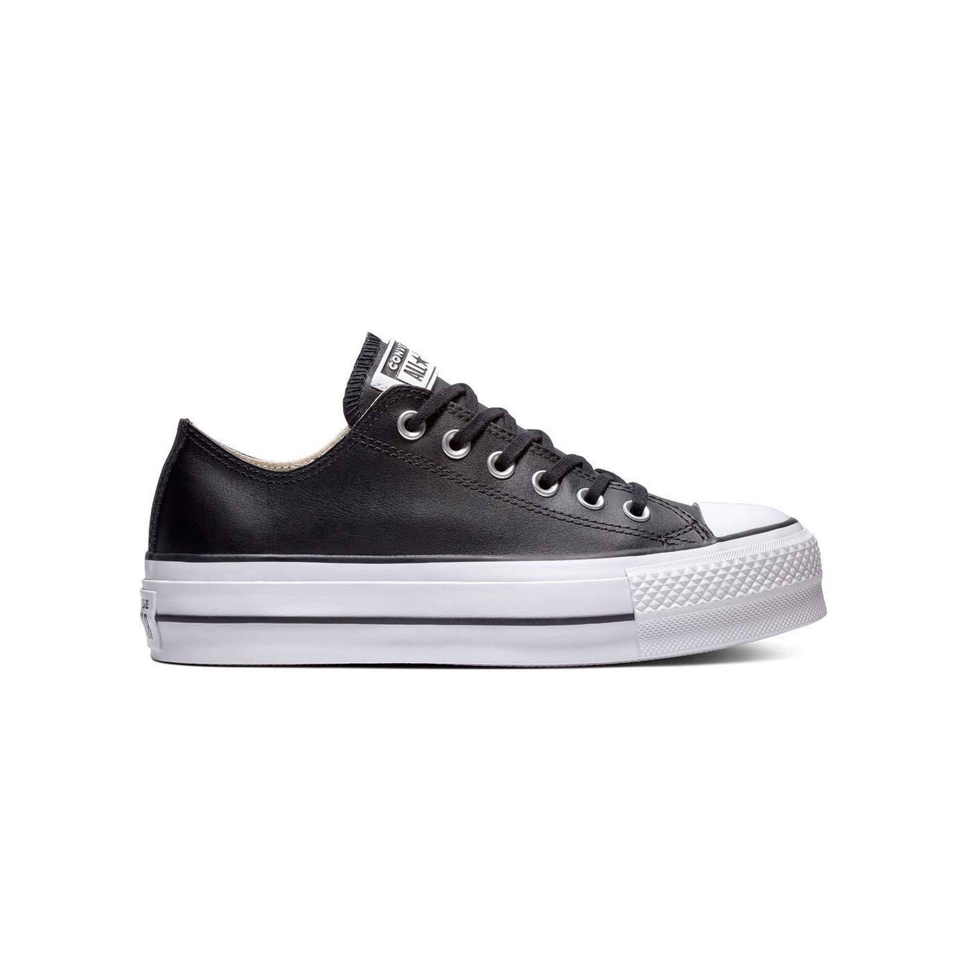 Converse - Baskets Pour Femmes Converse All Star Lift Clean En Cuir Noir - Baskets - Noir - 35/38 - Decathlon