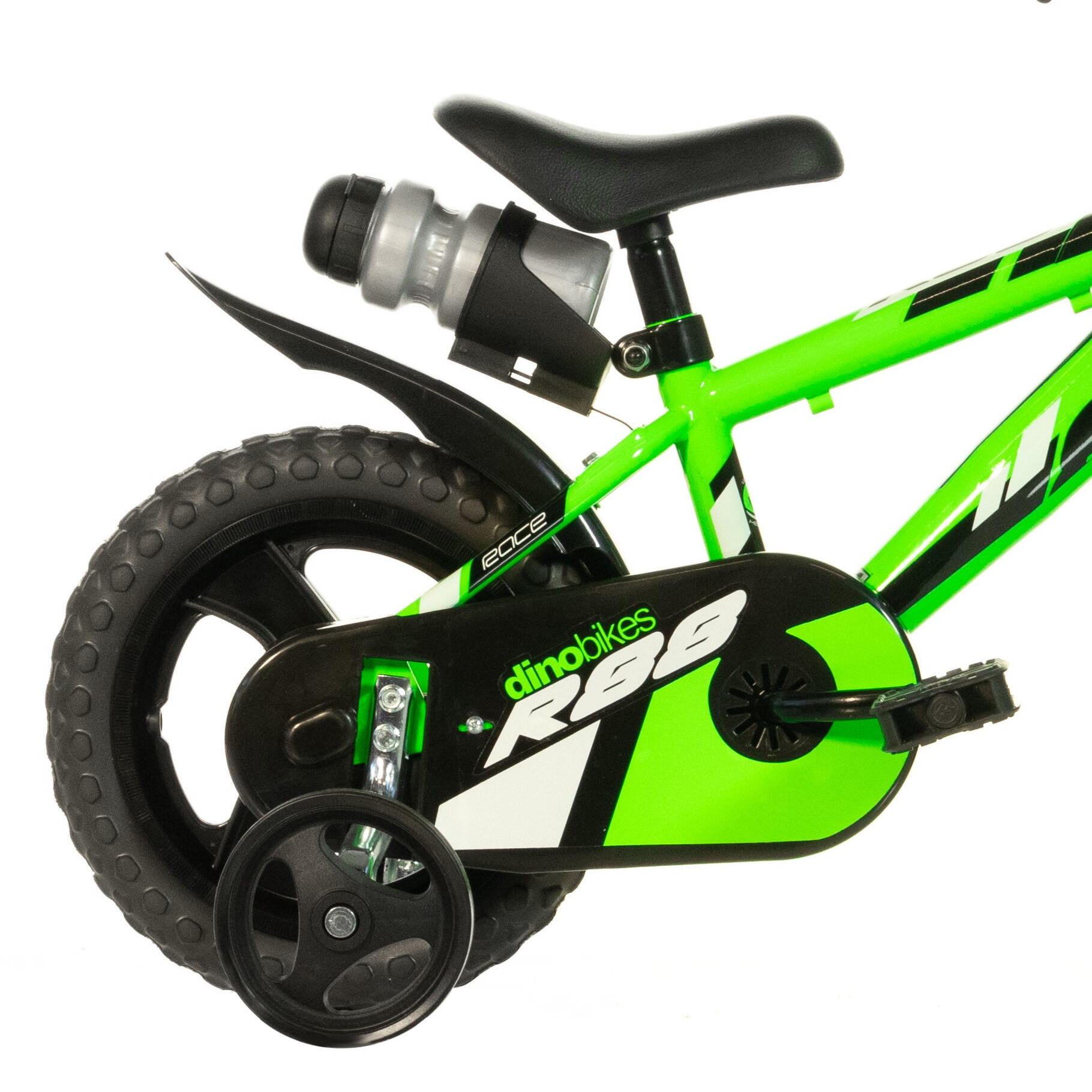 Vélo pour enfant John Deere Mean Green avec roues d'entraînement – Vélo pour garçon de 12 pouces – À partir de 3 ans