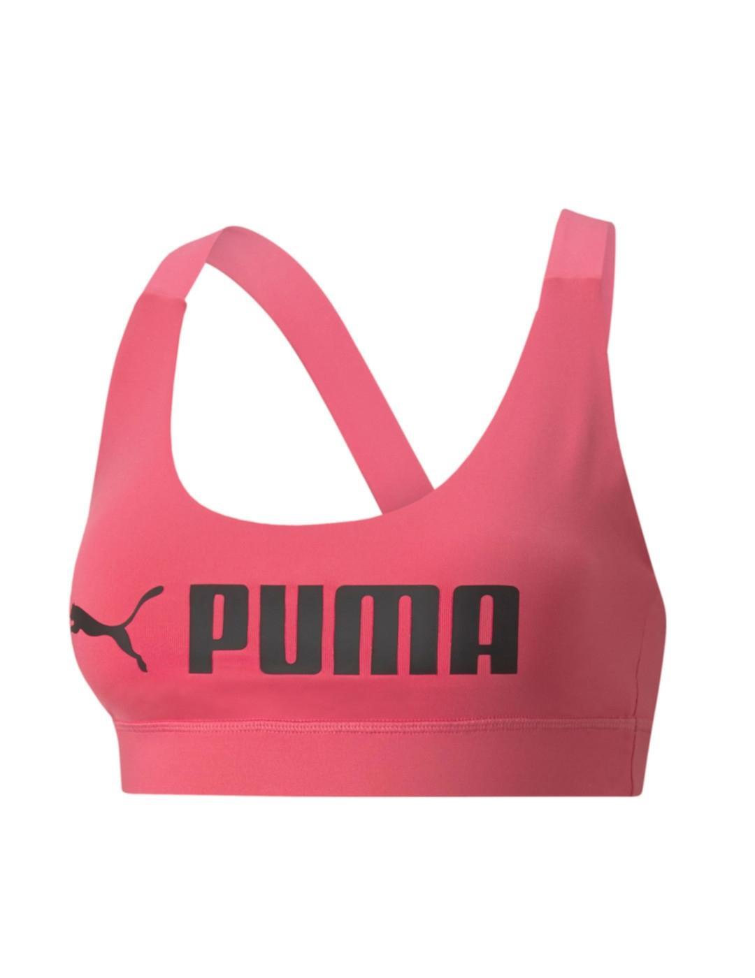 PUMA Top para Mulher Puma Mid impacto Rosa