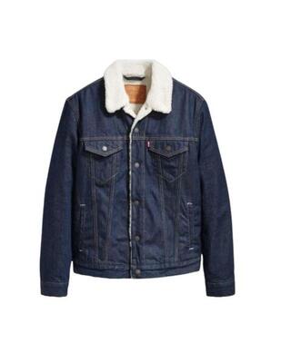 Jas type iii sherpa blauw - 16365-0084