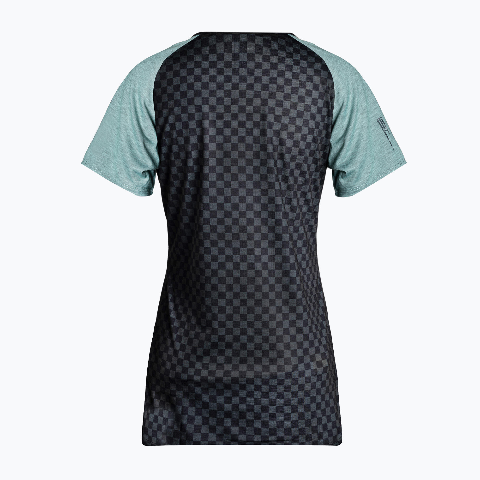 Maillot Manches Courtes Femme 100% Airmatic Jersey Seafoam Checkers 2/4