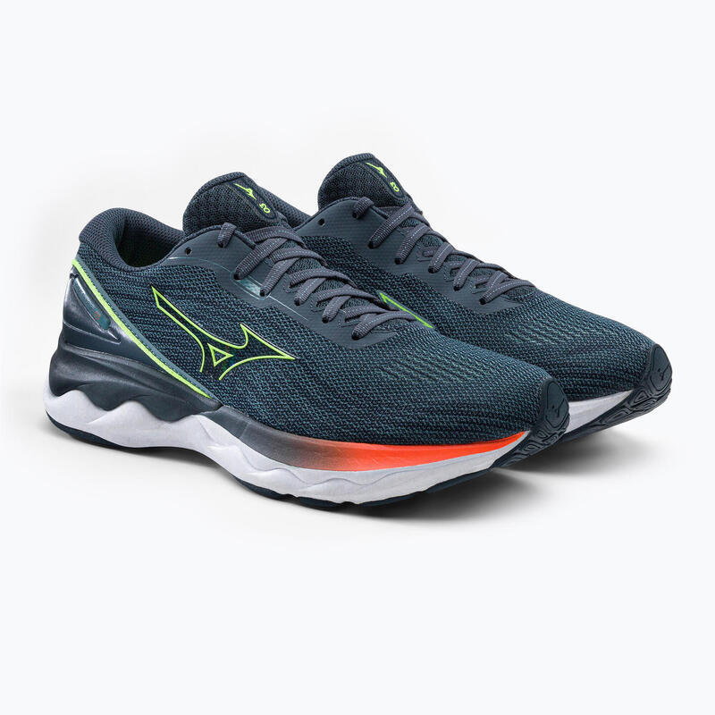 Mizuno Wave Skyrise 3, Homme, Course ? pied, chaussures de running, gris