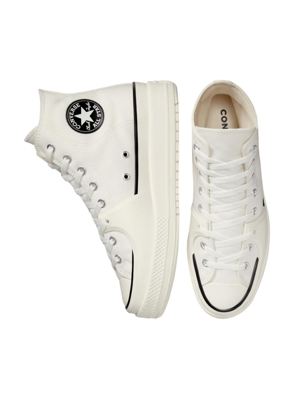 Women's Converse Ctas Construct Hi White Sneakers 4/5