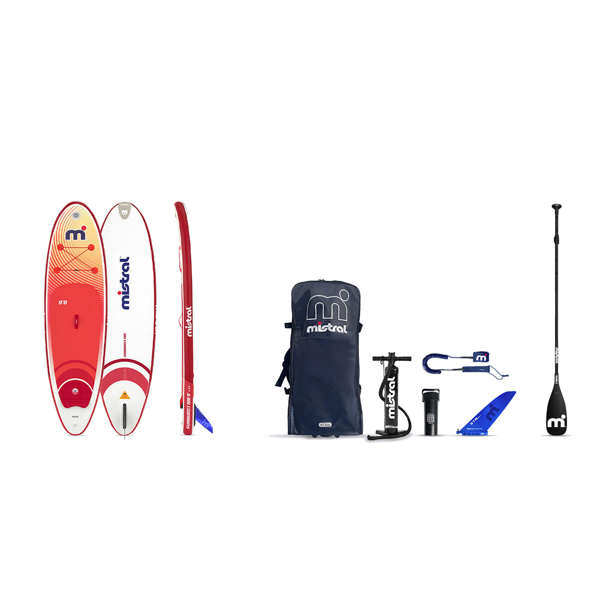 Mistral - Planche De Sup Mistral Sunbusrt Air - Planche De Stand Up Paddle - Rouge - Decathlon