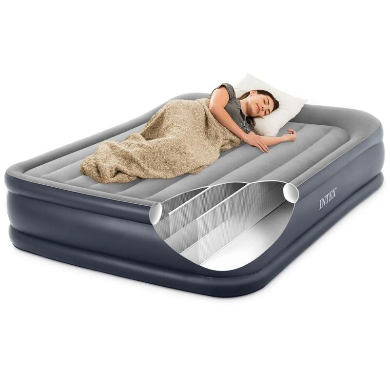 Matelas gonflable Intex Deluxe - 2P -  203x152x42 cm + Accessoires CB20