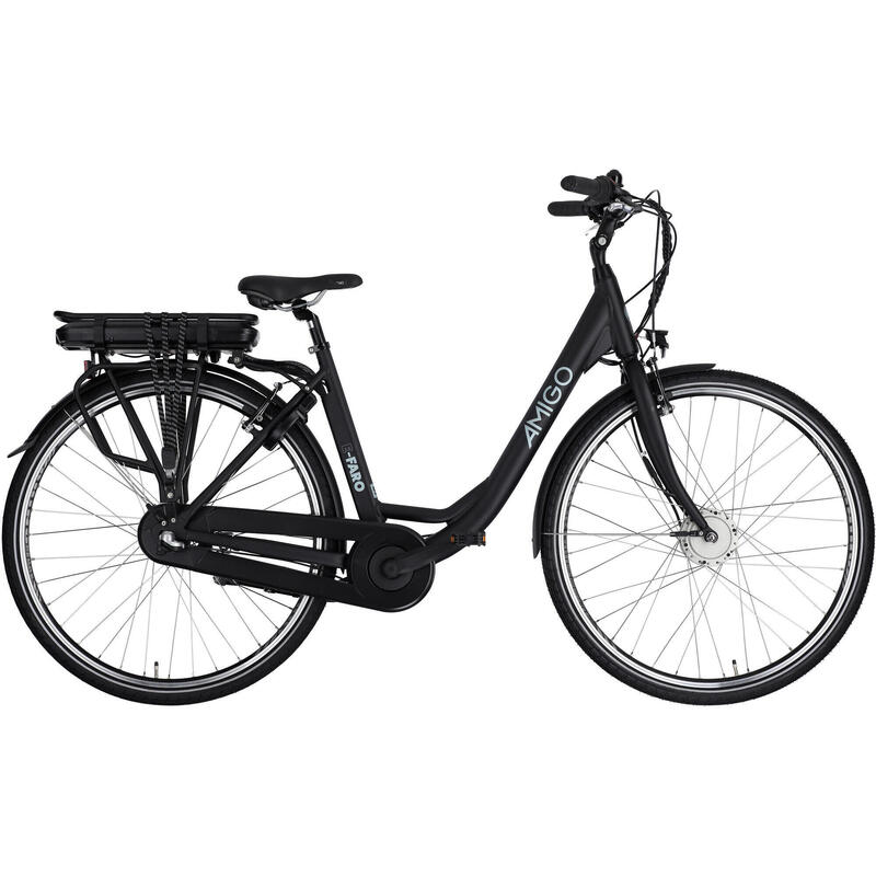 AMIGO Vélo de ville électrique E-Faro S1 28 Pouces 49 cm Femme 3SP V-Brake Noir