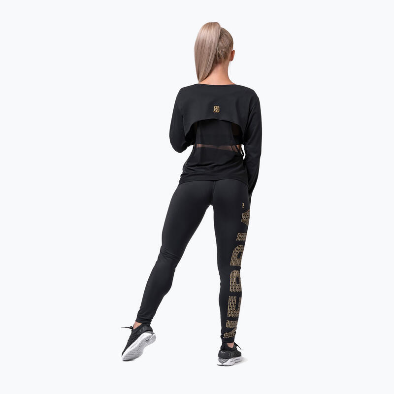 Leggings d'entraînement pour femmes NEBBIA Gold Print