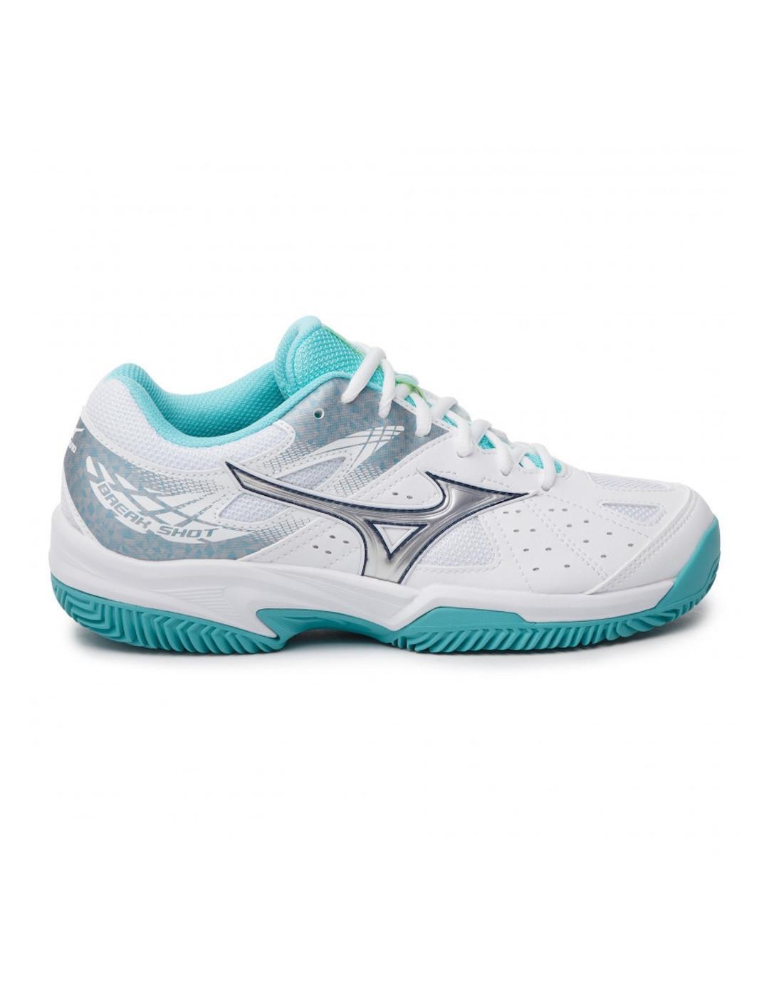 Chaussures pour femmes Mizuno Break shot 2cc Blanc 1/4