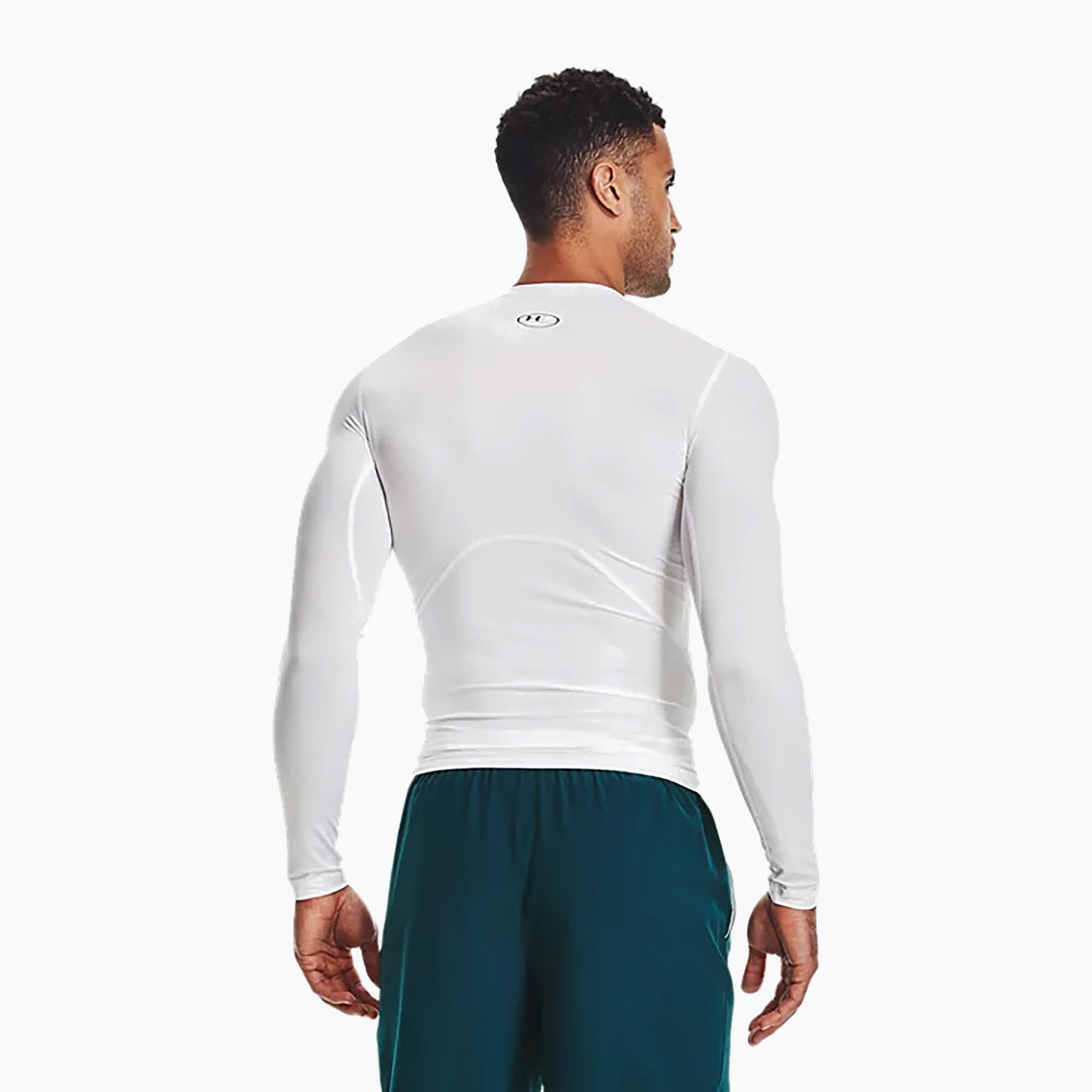T-shirt Bianca Manica Lunga Heatgear® Da Uomo Under Armour 4/7