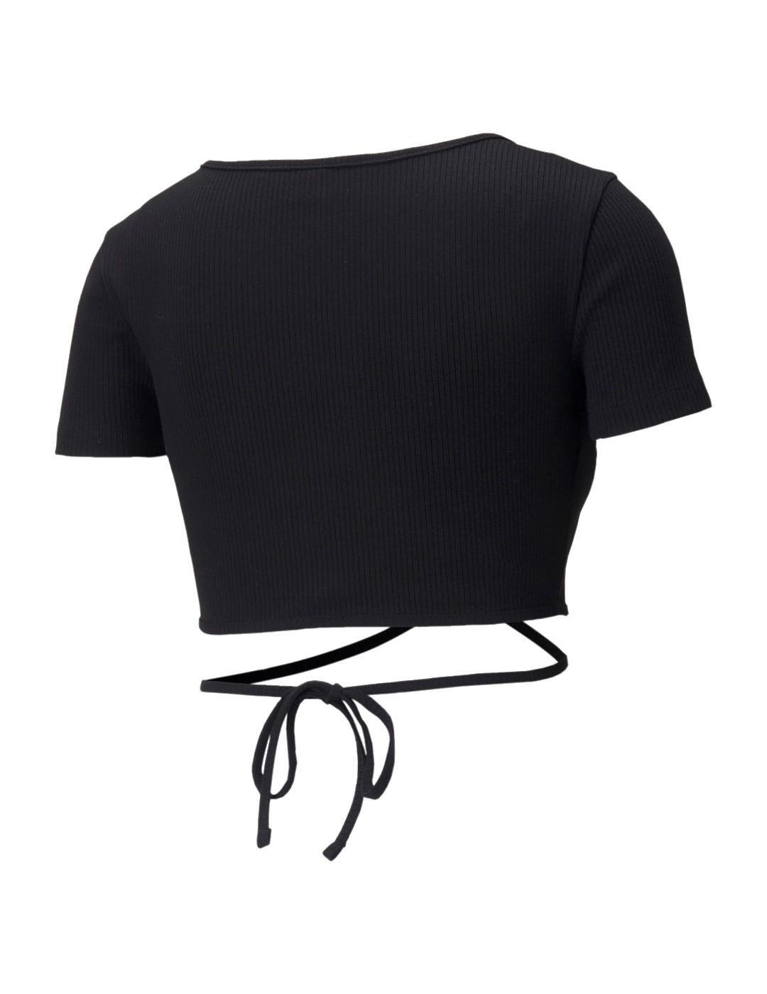 Top para Mujer Puma Classics ribbed Negro 2/5