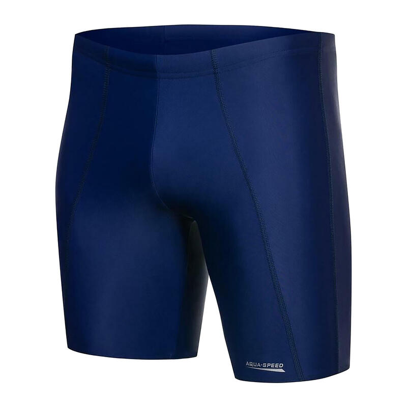 AQUA-SPEED Long Jammer zwembroek voor heren, marineblauw L