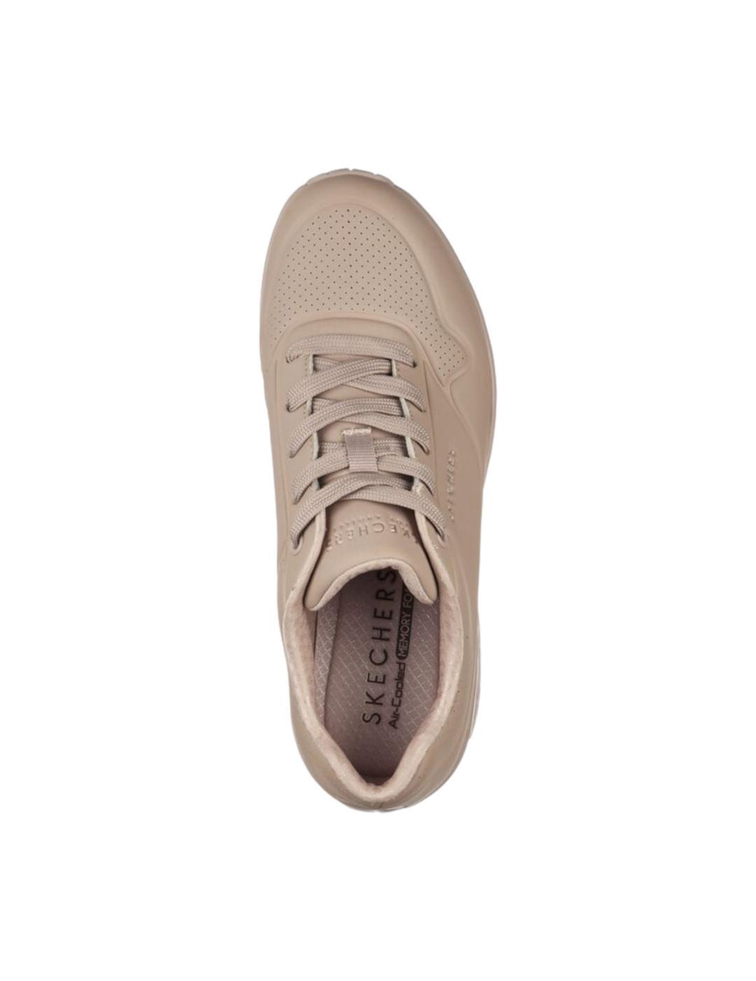 Mode/sportswear pour femme Skechers beige 3/4