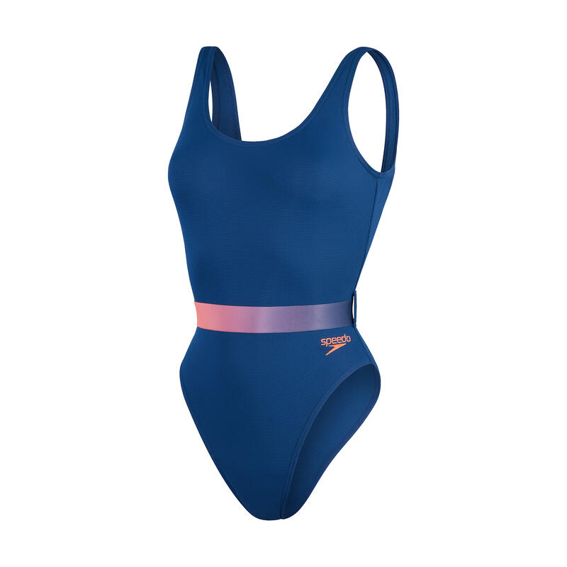 Maillot de bain une pièce Speedo avec ceinture et dos en U profond pour femmes