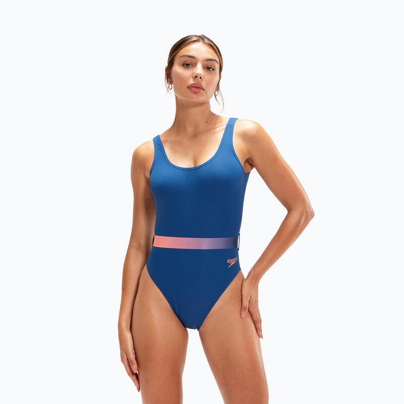 Maillot de bain une pièce Speedo avec ceinture et dos en U profond pour femmes