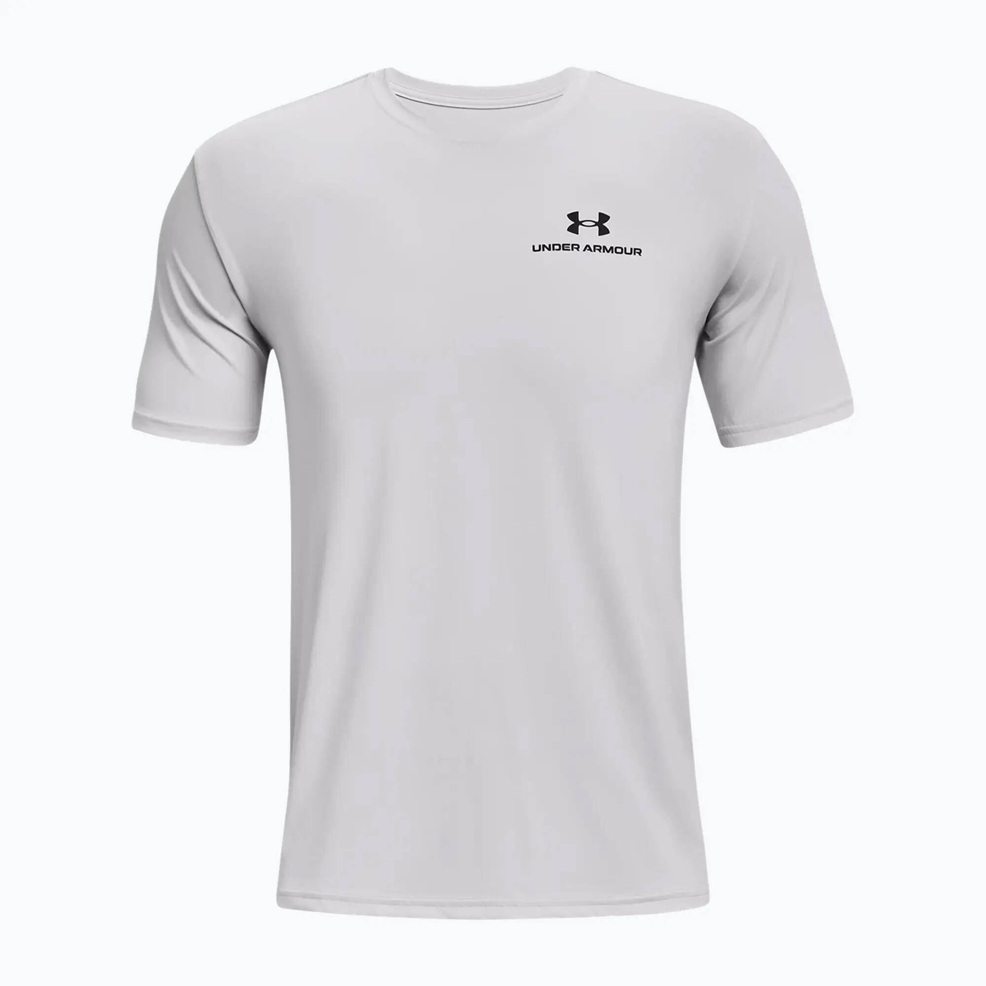 Kurzarm-Sportshirt Ua Rush Energy Ss Herren - weiß 3/4