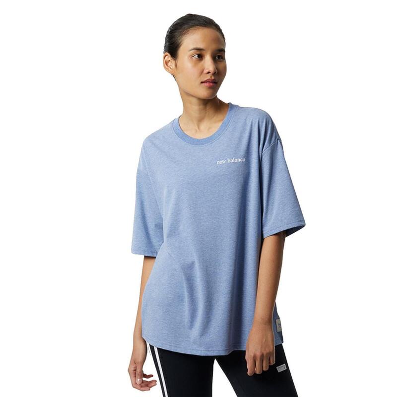 Camiseta de manga corta para Mujer New balance Wt21558 Azul