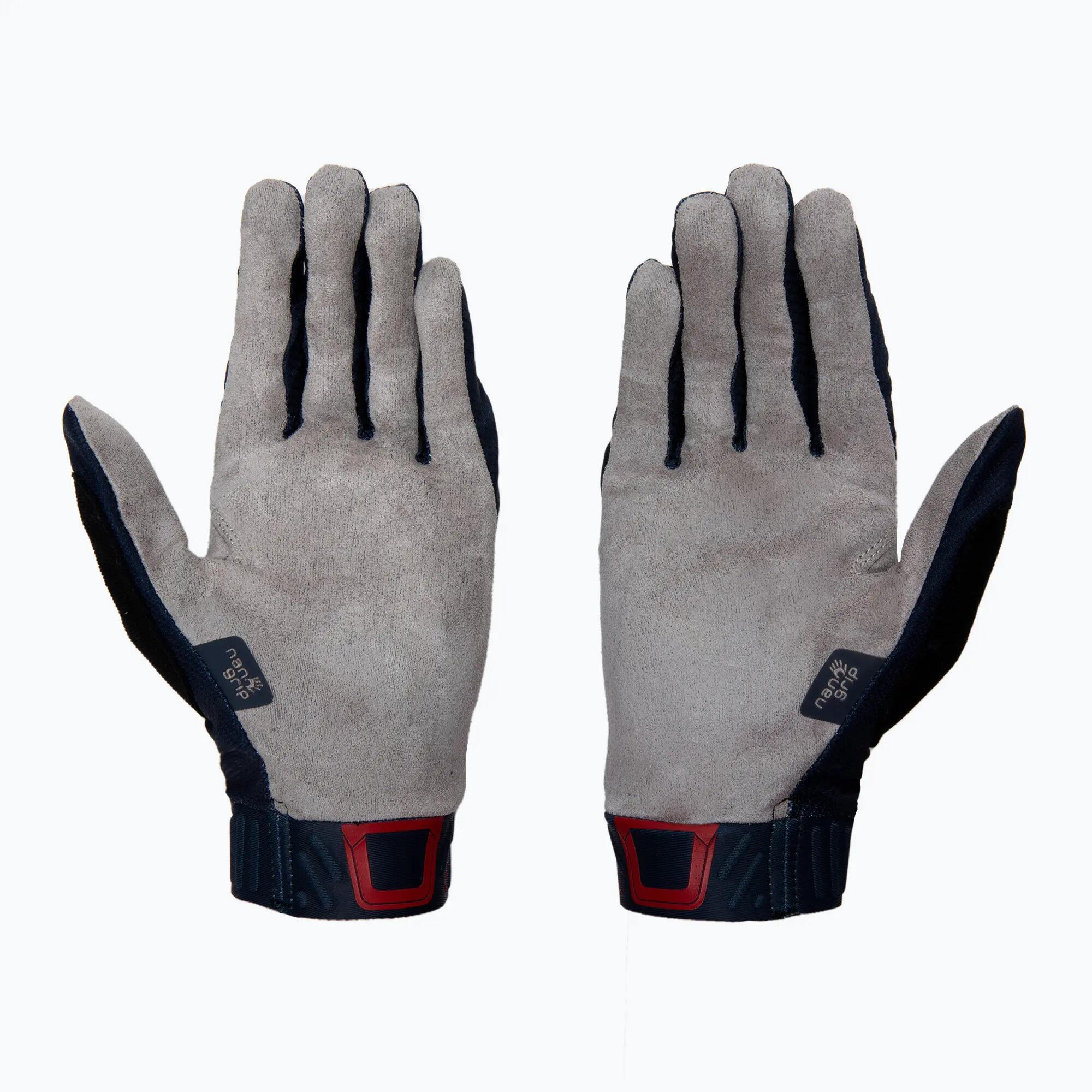 Leatt MTB 2.0 XFlow Onyx / Dark Blue Long Gloves 2/6