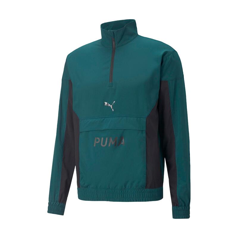 Chaqueta de entrenamiento PUMA FIT Woven 1/2 ZIP para hombre