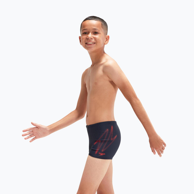 Speedo Hyper Boom Logo Plaatsing Aquashort kinderzwembroek