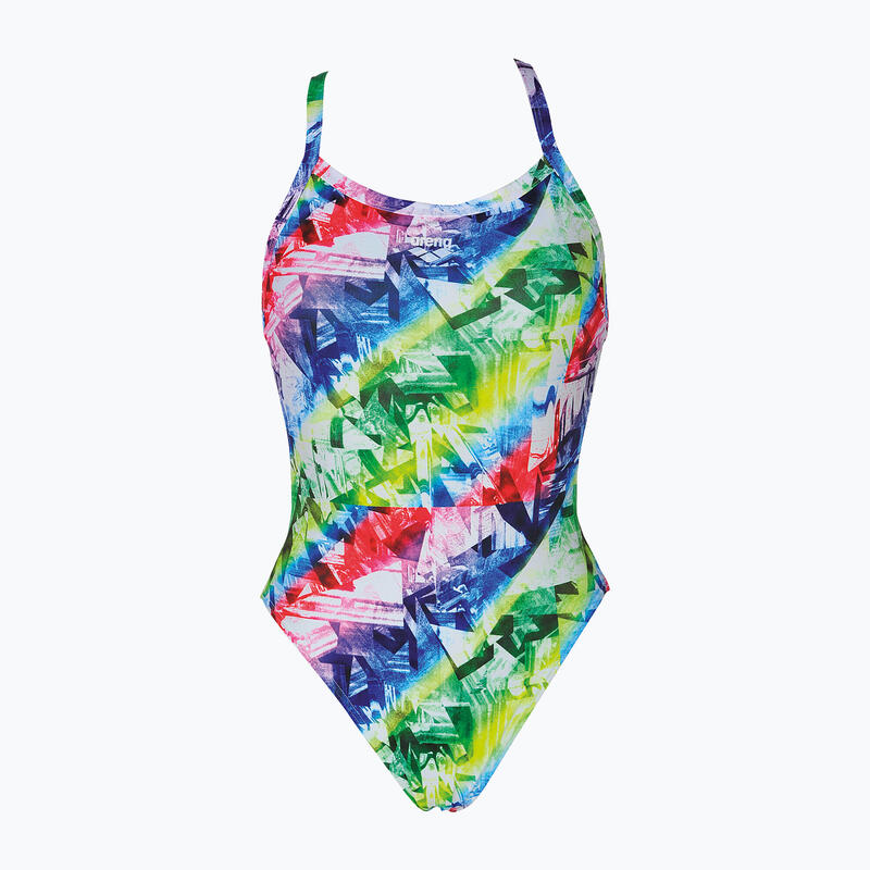 Un vestido de natación de una pieza femenina fallida de una pieza