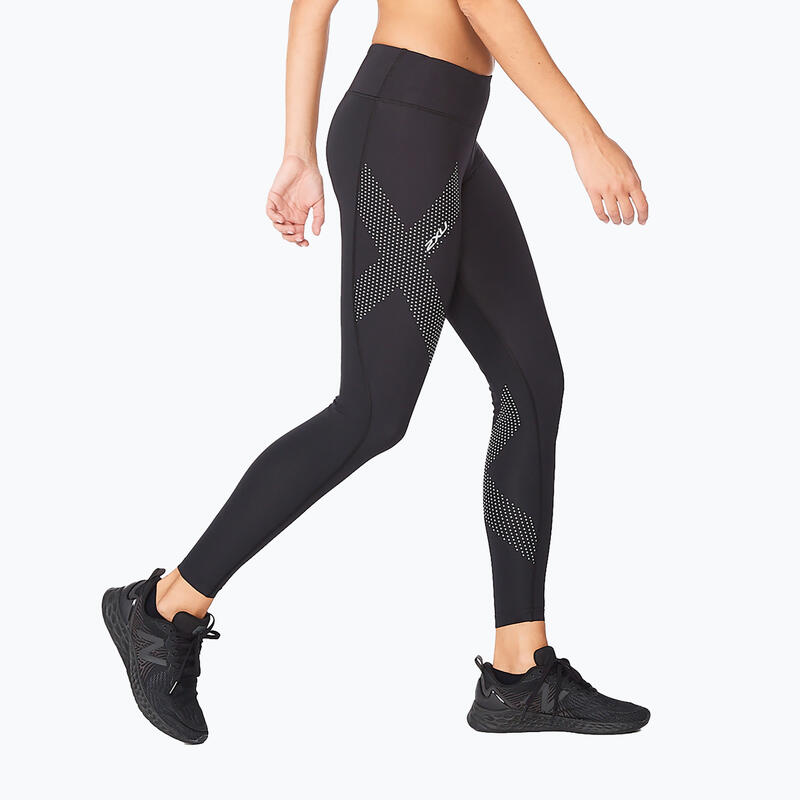 Leggings da allenamento da donna a compressione a vita media 2XU Force