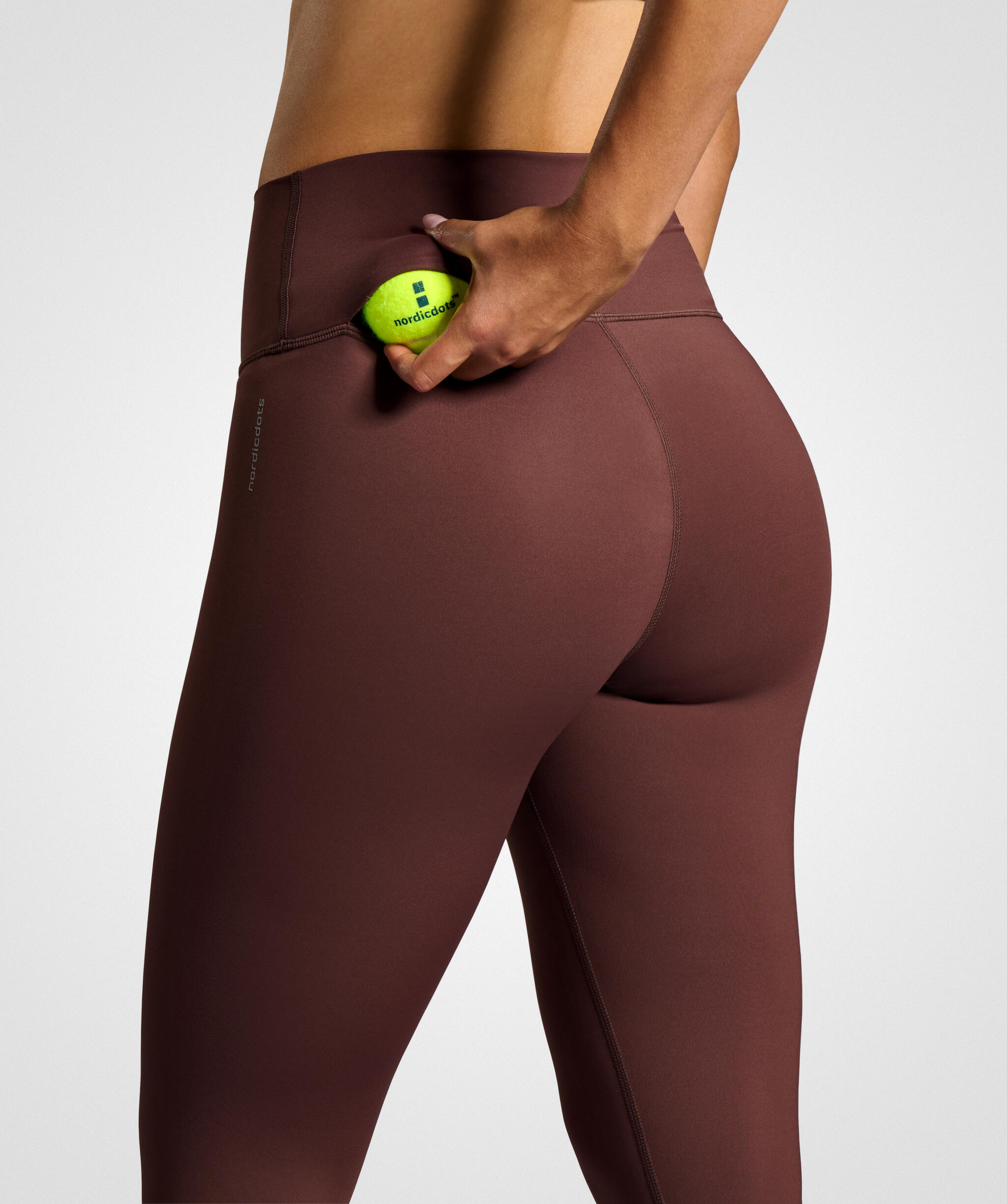 Legging Smart Tennis/Padel Marrón, Mujer 2/3