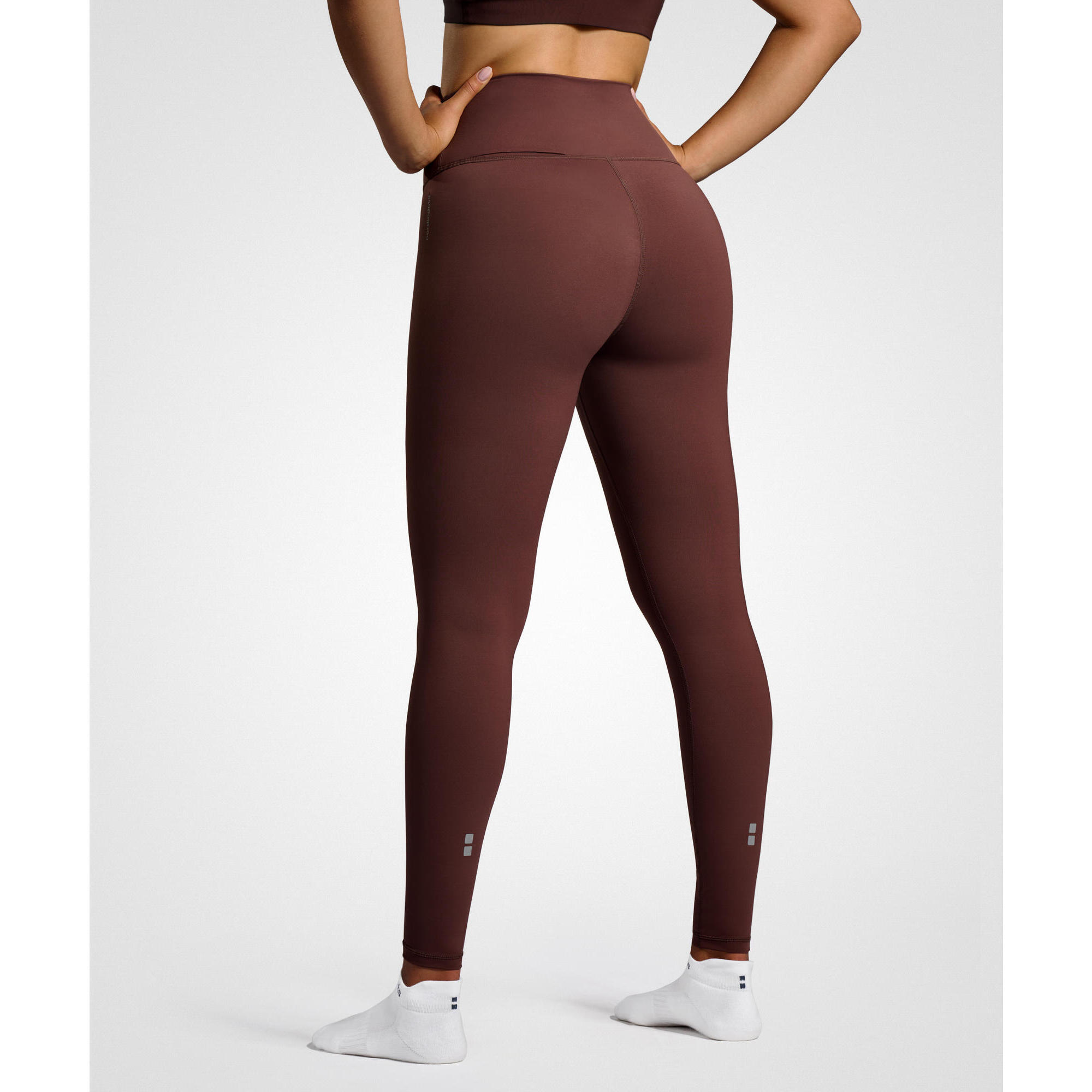 Nordicdots - Legging Tennis Femme Extensible Avec Poche Balle Smart Leggings Marron - Legging - Marron - 42 M/l - Decathlon