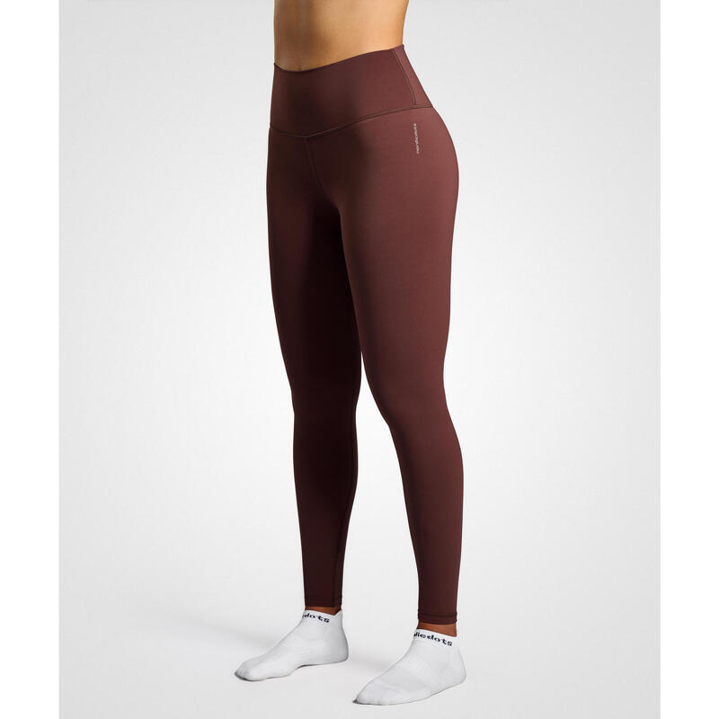 Legging de Tennis/Padel avec Poche à Balle Femme - Marron