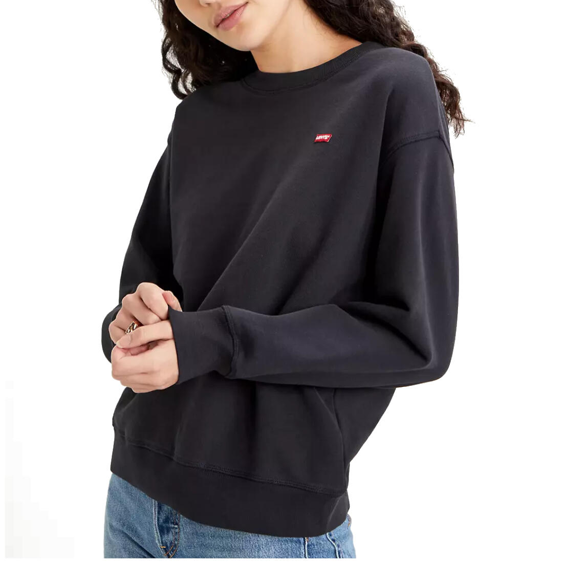 Maillot et sweat pour femme Levis Standard Noir. 2/3