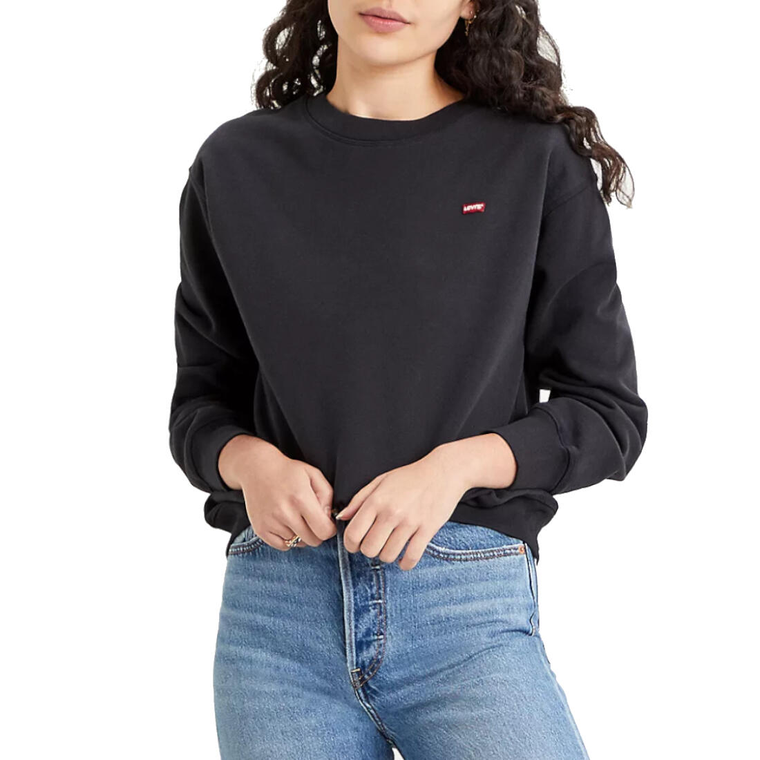 Maillot et sweat pour femme Levis Standard Noir. 1/3